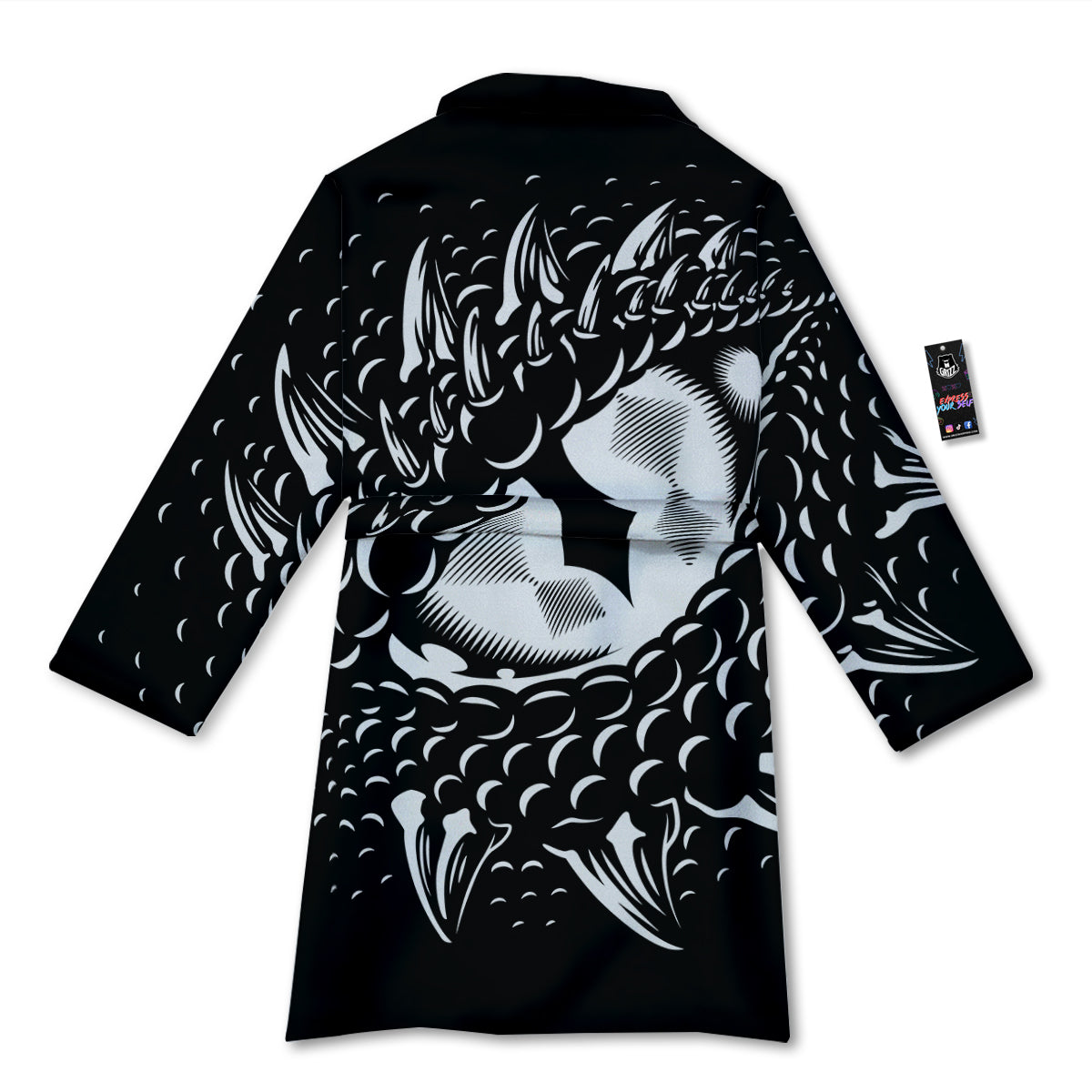 Dragon Eye Print Bathrobe-grizzshop