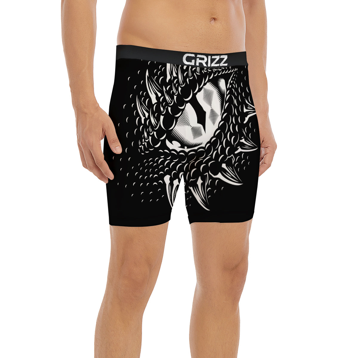 Dragon Eye Print Boxer Briefs-grizzshop