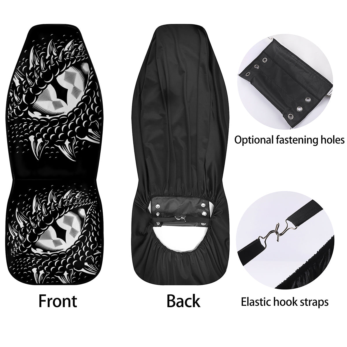 Dragon Eye Print Car Seat Covers-grizzshop