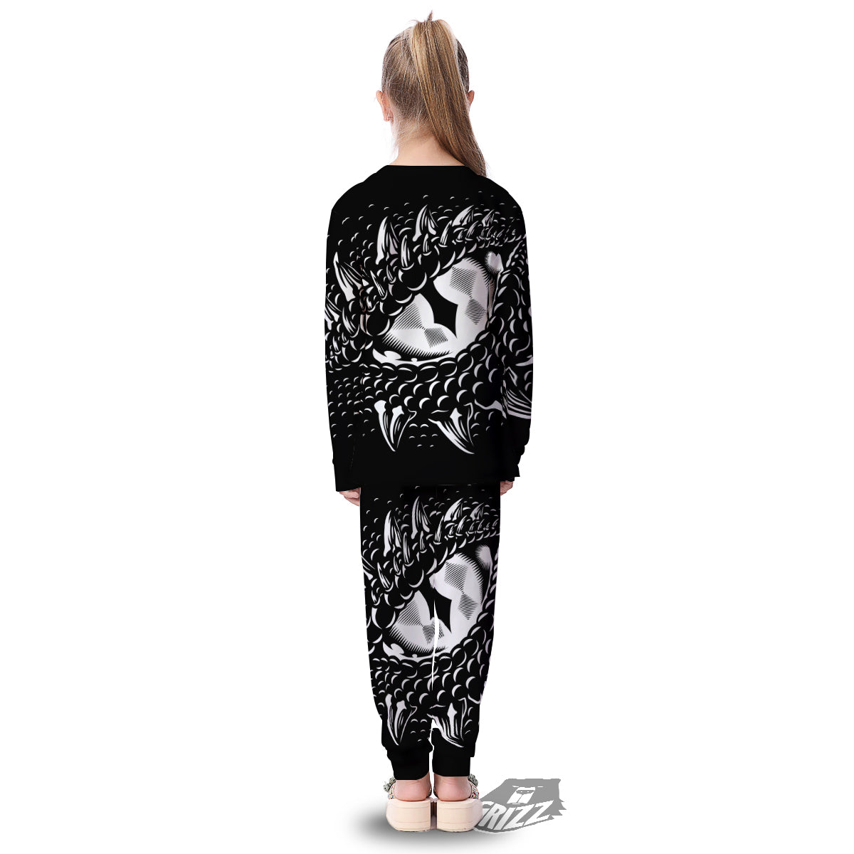 Dragon Eye Print Kid's Pajamas-grizzshop