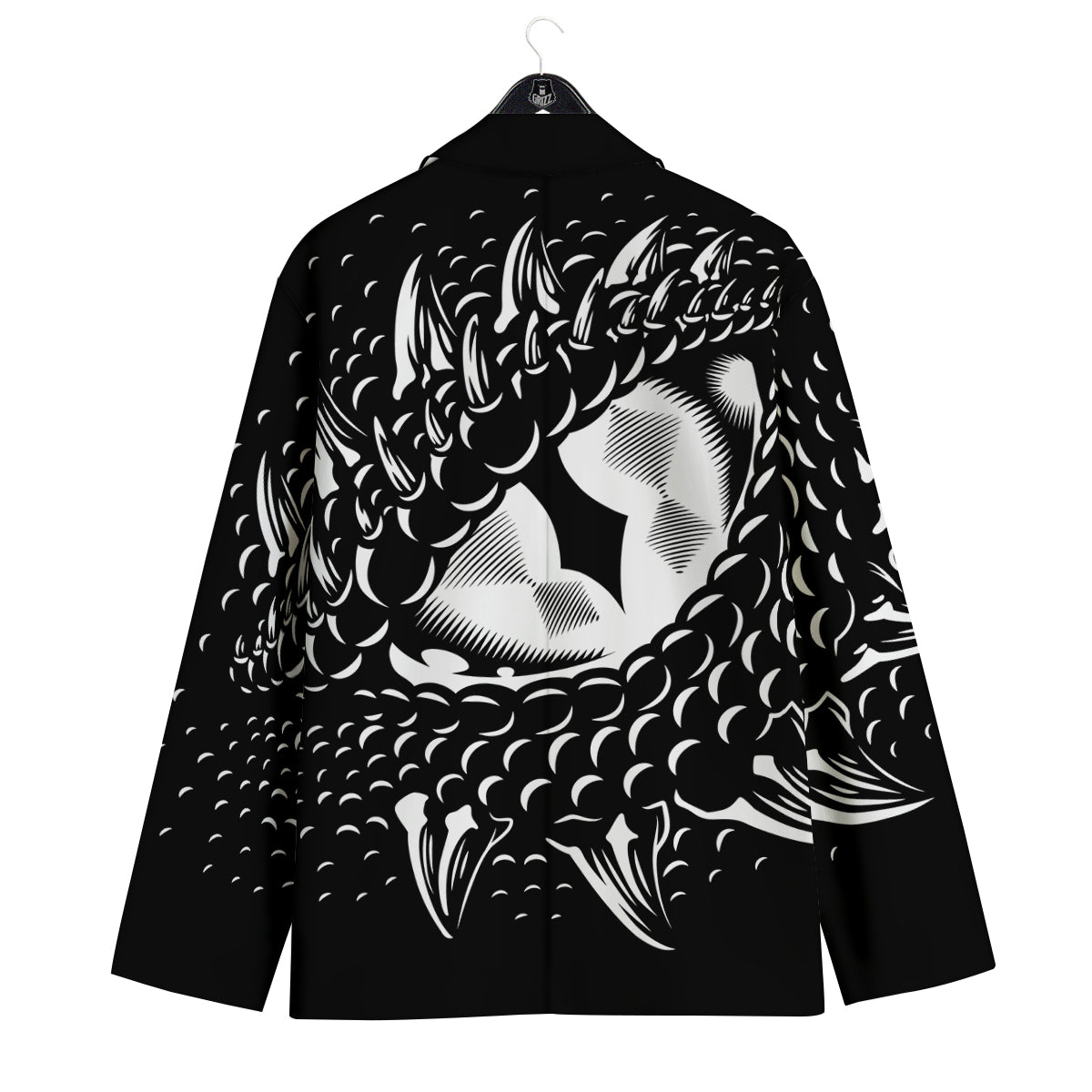 Dragon Eye Print Men's Sport Coat-grizzshop