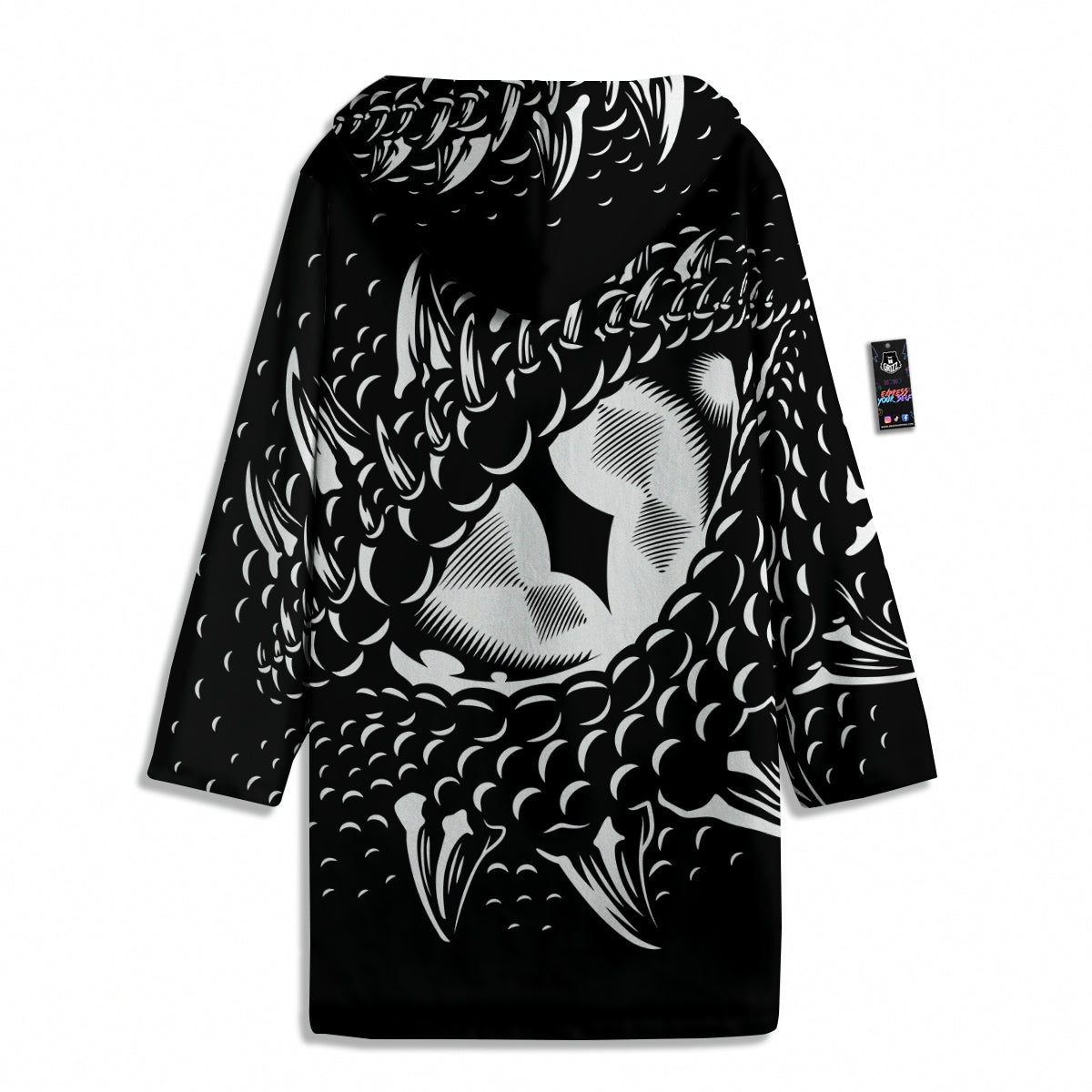 Dragon Eye Print Men's Windbreaker Jacket-grizzshop