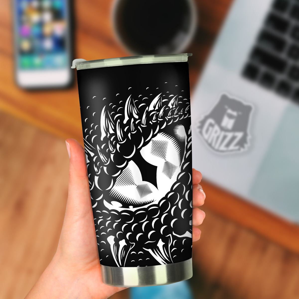 Dragon Eye Print Tumbler-grizzshop