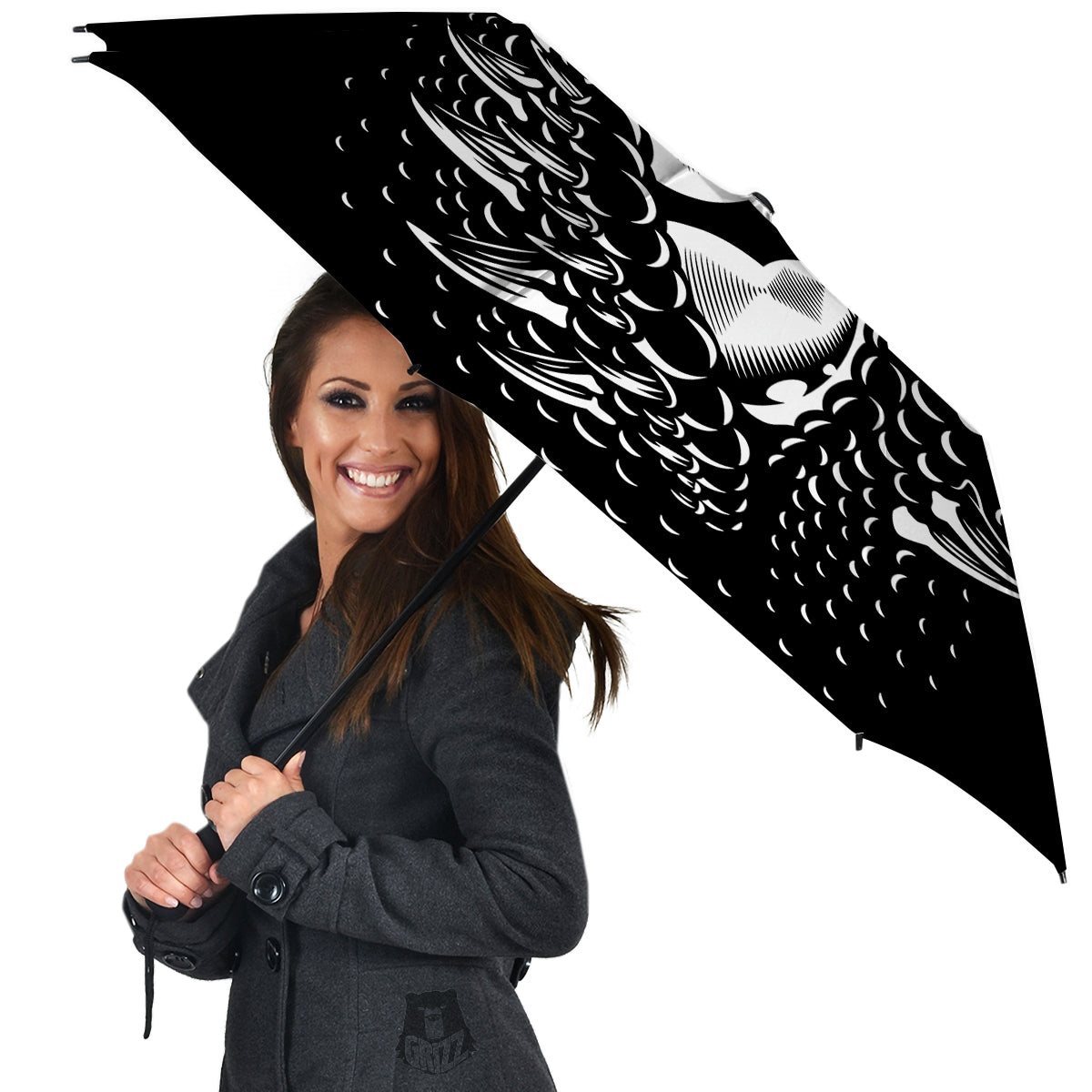 Dragon Eye Print Umbrella-grizzshop