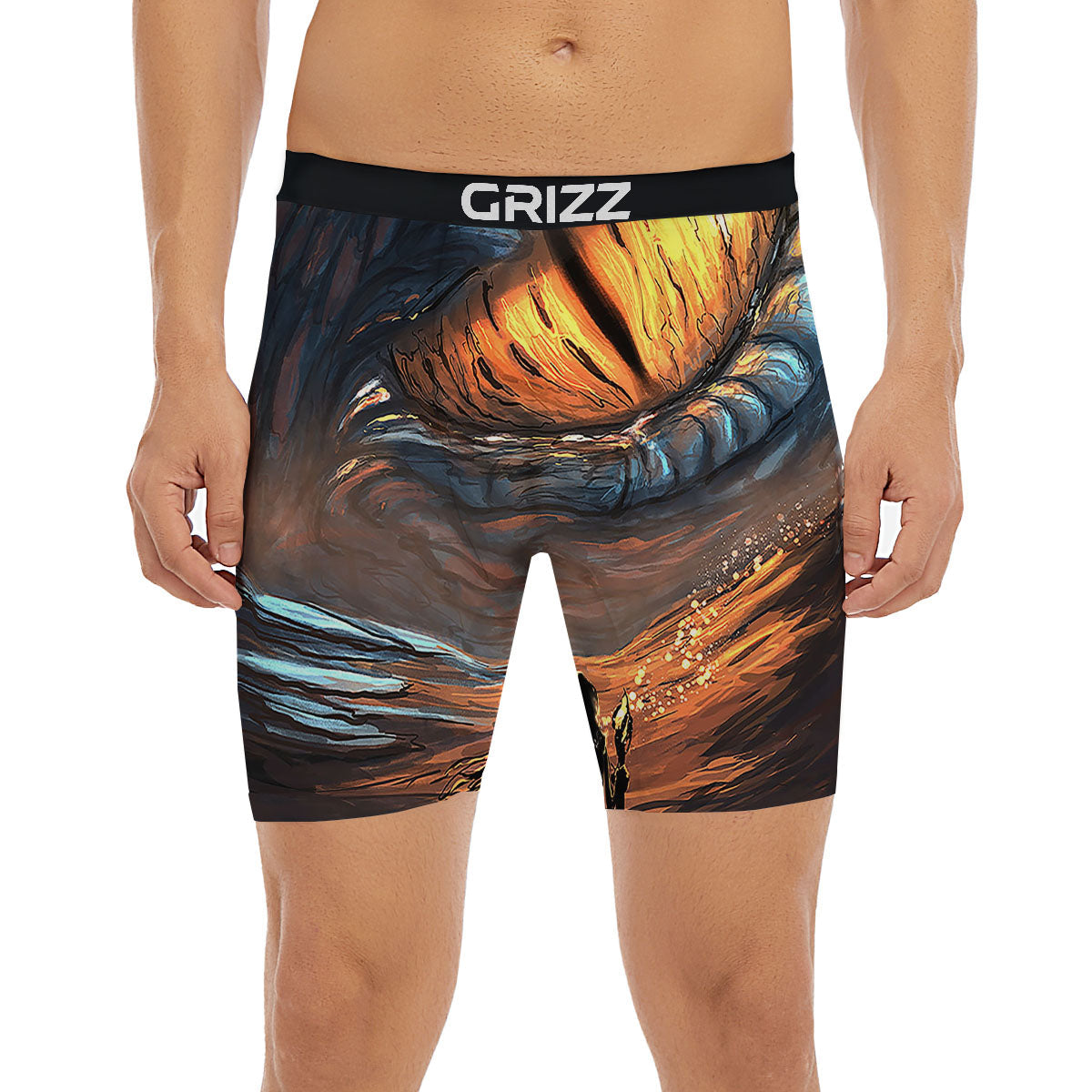 Dragon Eyes Watercolor Print Boxer Briefs-grizzshop