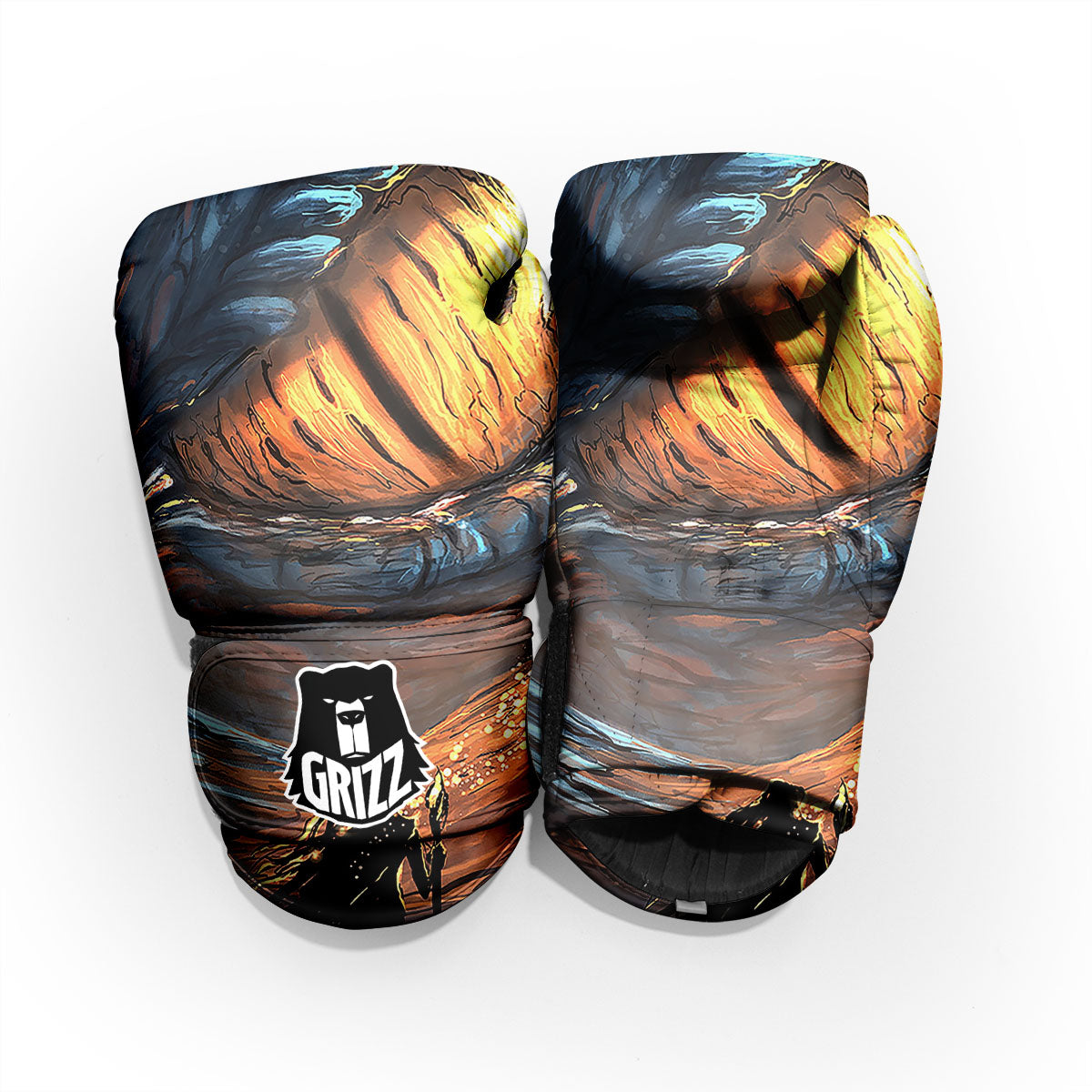 Dragon Eyes Watercolor Print Pro Boxing Glove
