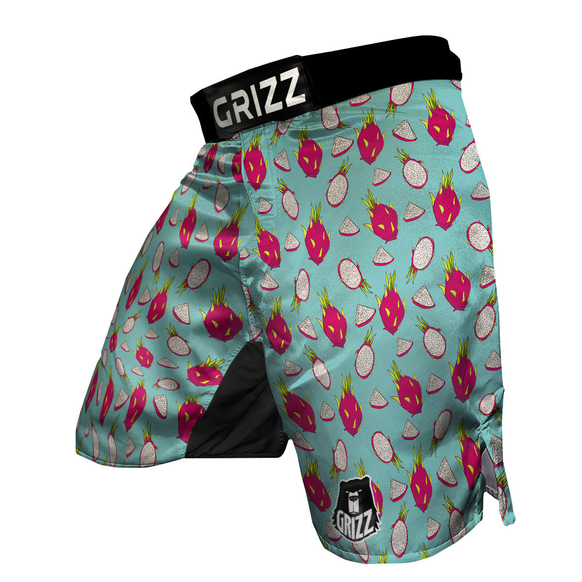 Dragon Fruit Blue Print Pattern MMA Shorts-grizzshop