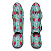 Dragon Fruit Blue Print Pattern Muay Thai Shin Guards-grizzshop