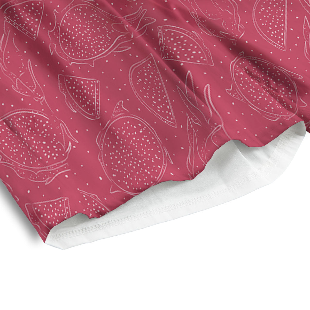 Dragon Fruit Hand Drawn Print Pattern Men's Athletic Shorts