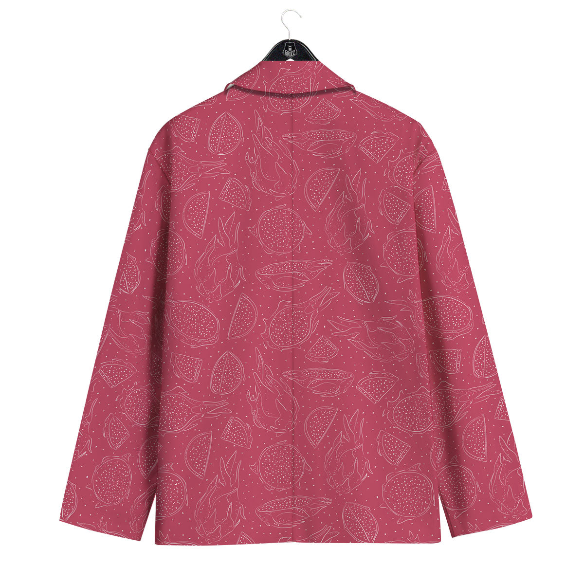 Dragon Fruit Hand Drawn Print Pattern Men's Sport Coat-grizzshop