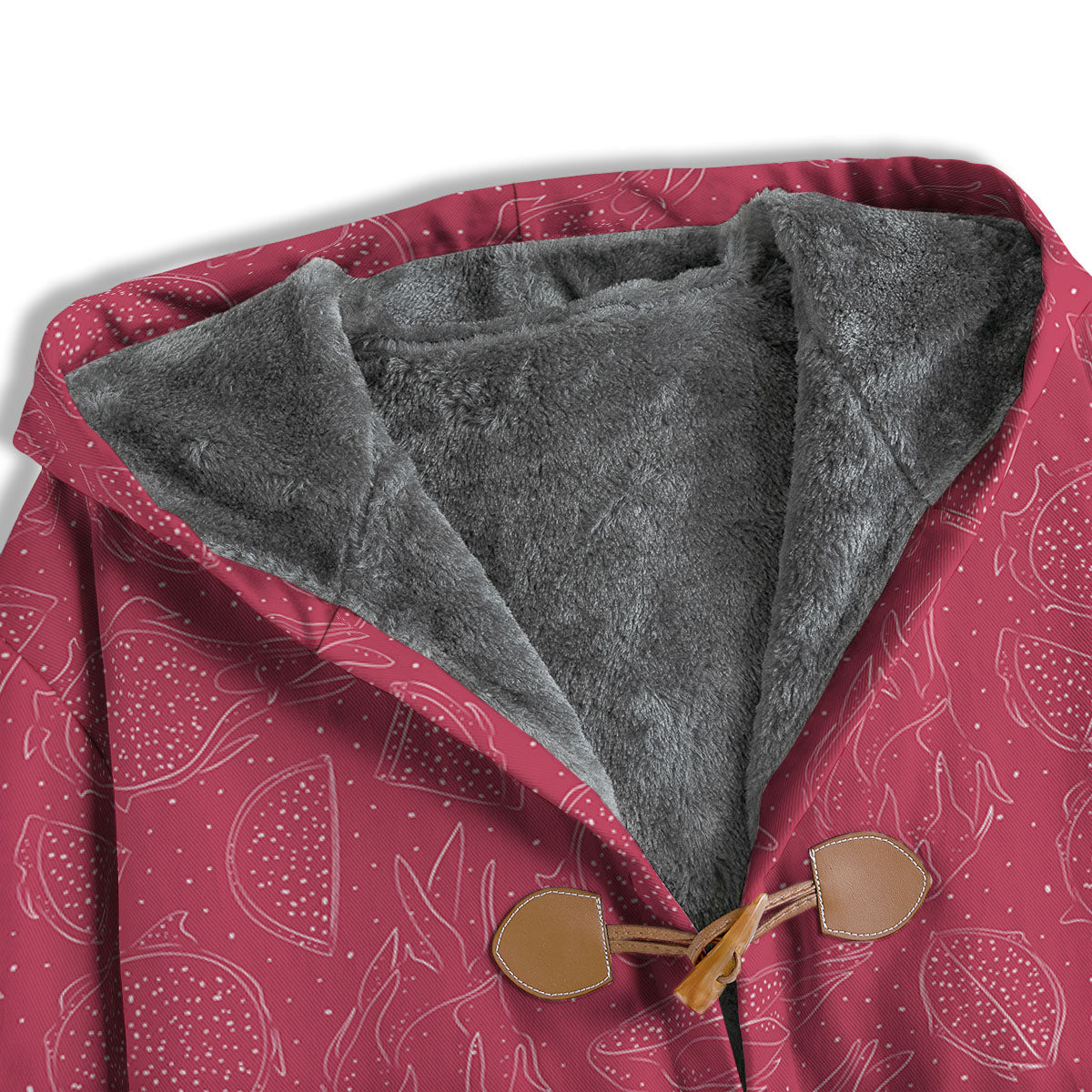 Dragon Fruit Hand Drawn Print Pattern Men's Windbreaker Jacket-grizzshop