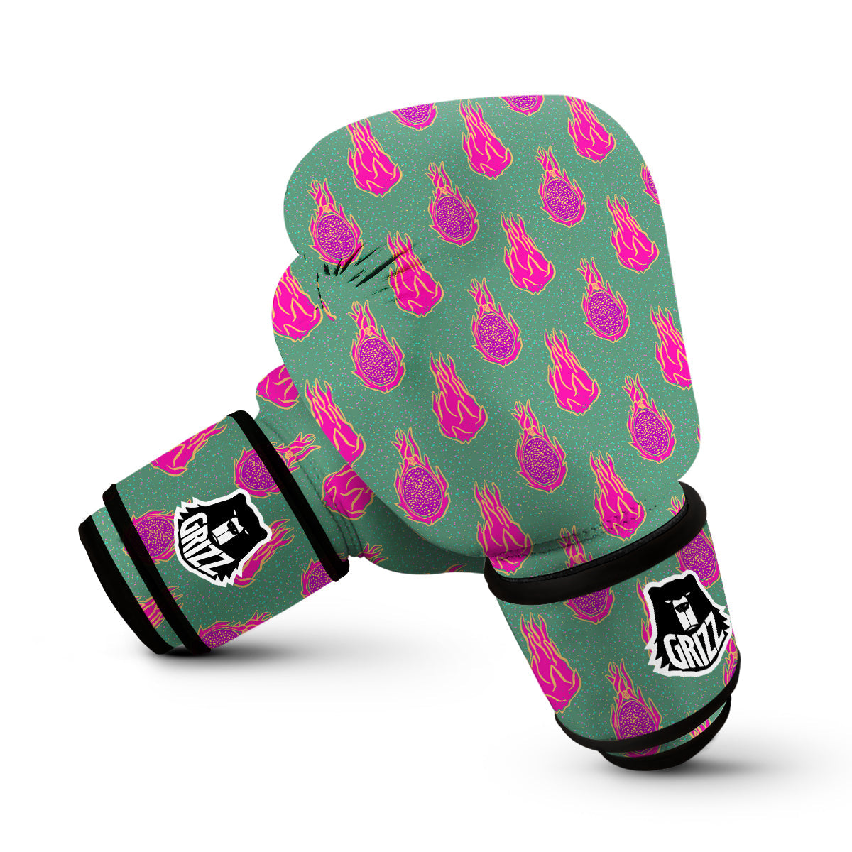 Dragon Fruit Hot Pink Print Pattern Boxing Gloves-grizzshop