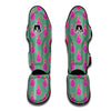 Dragon Fruit Hot Pink Print Pattern Muay Thai Shin Guards-grizzshop