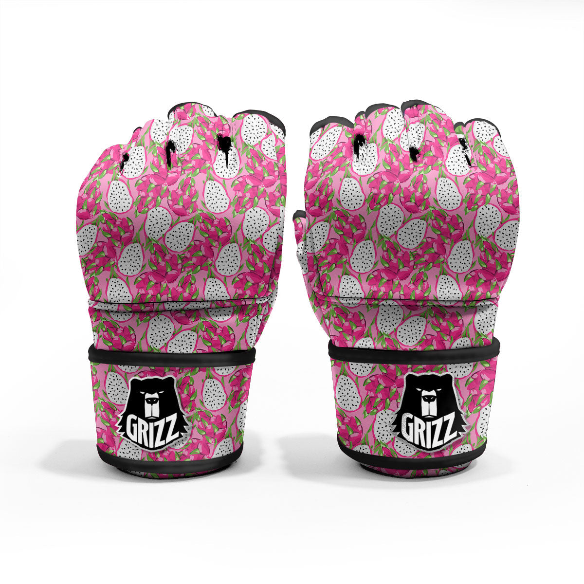 Dragon Fruit Print Pattern MMA Gloves-grizzshop