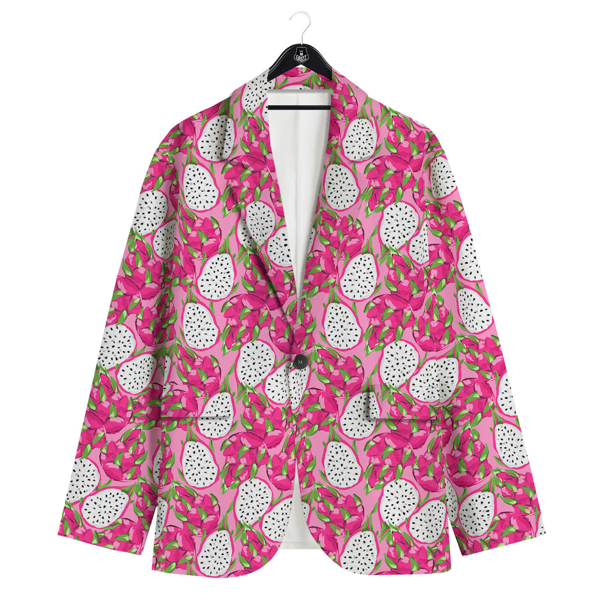 Dragon Fruit Print Pattern Men's Sport Coat-grizzshop