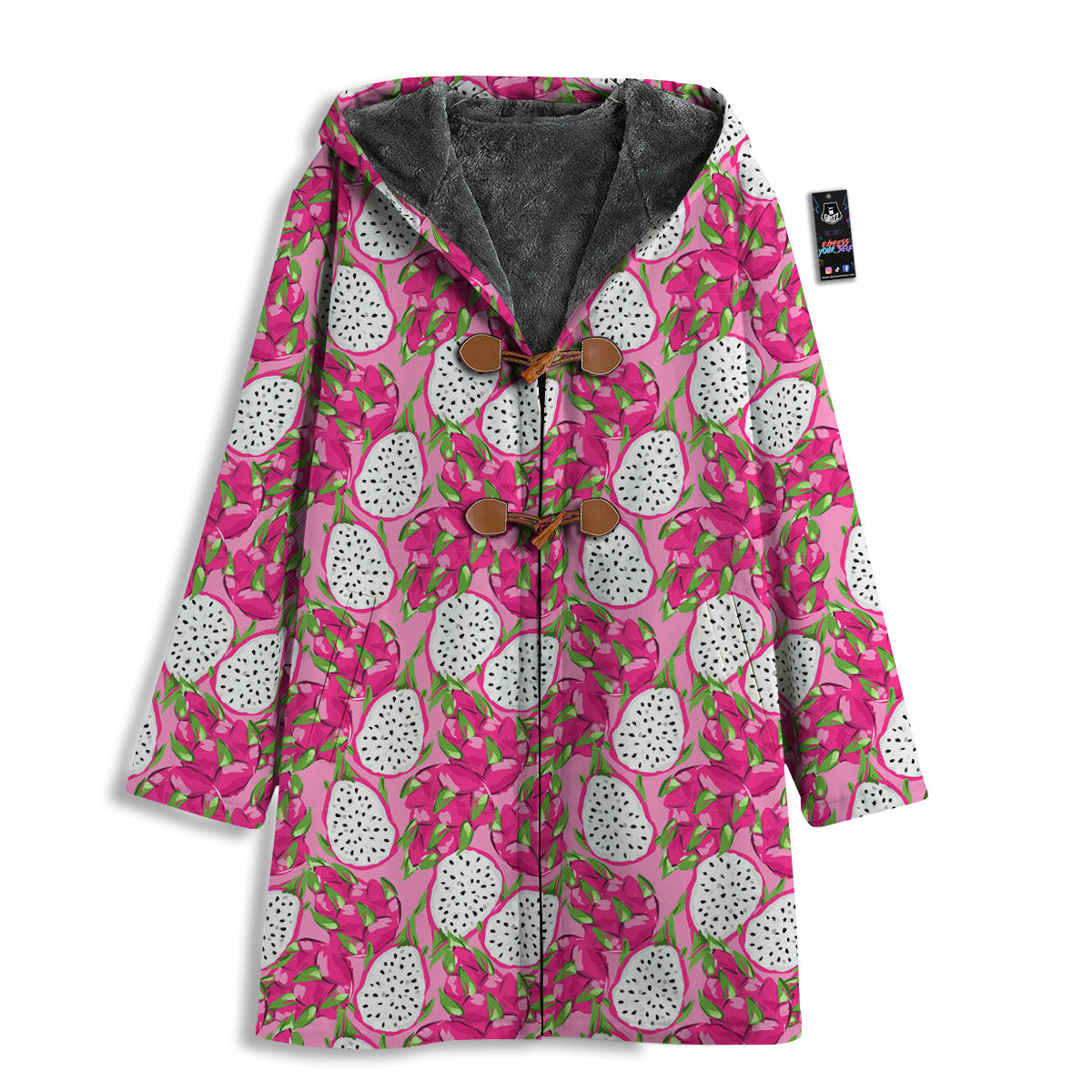 Dragon Fruit Print Pattern Men's Windbreaker Jacket-grizzshop