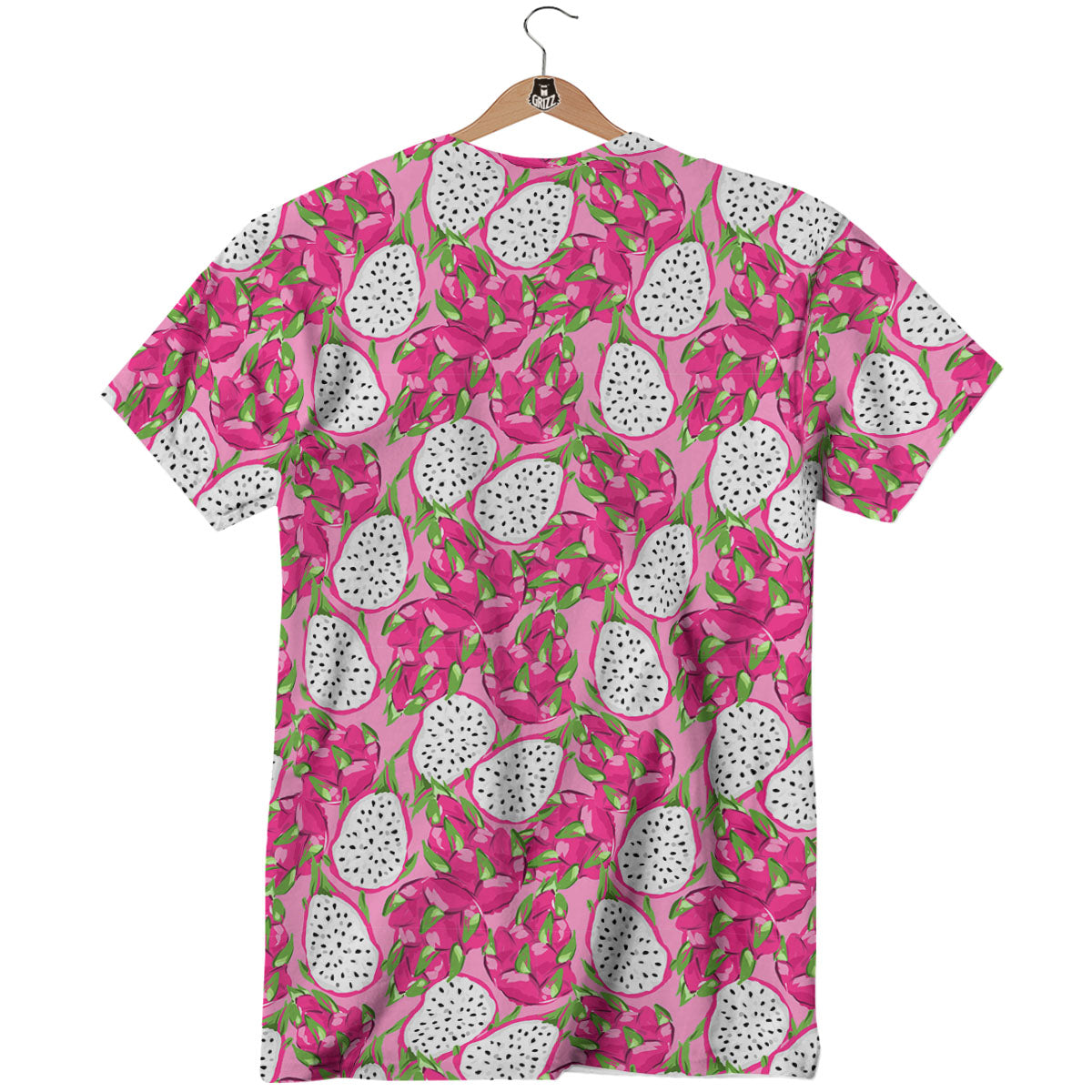 Dragon Fruit Print Pattern T-Shirt-grizzshop