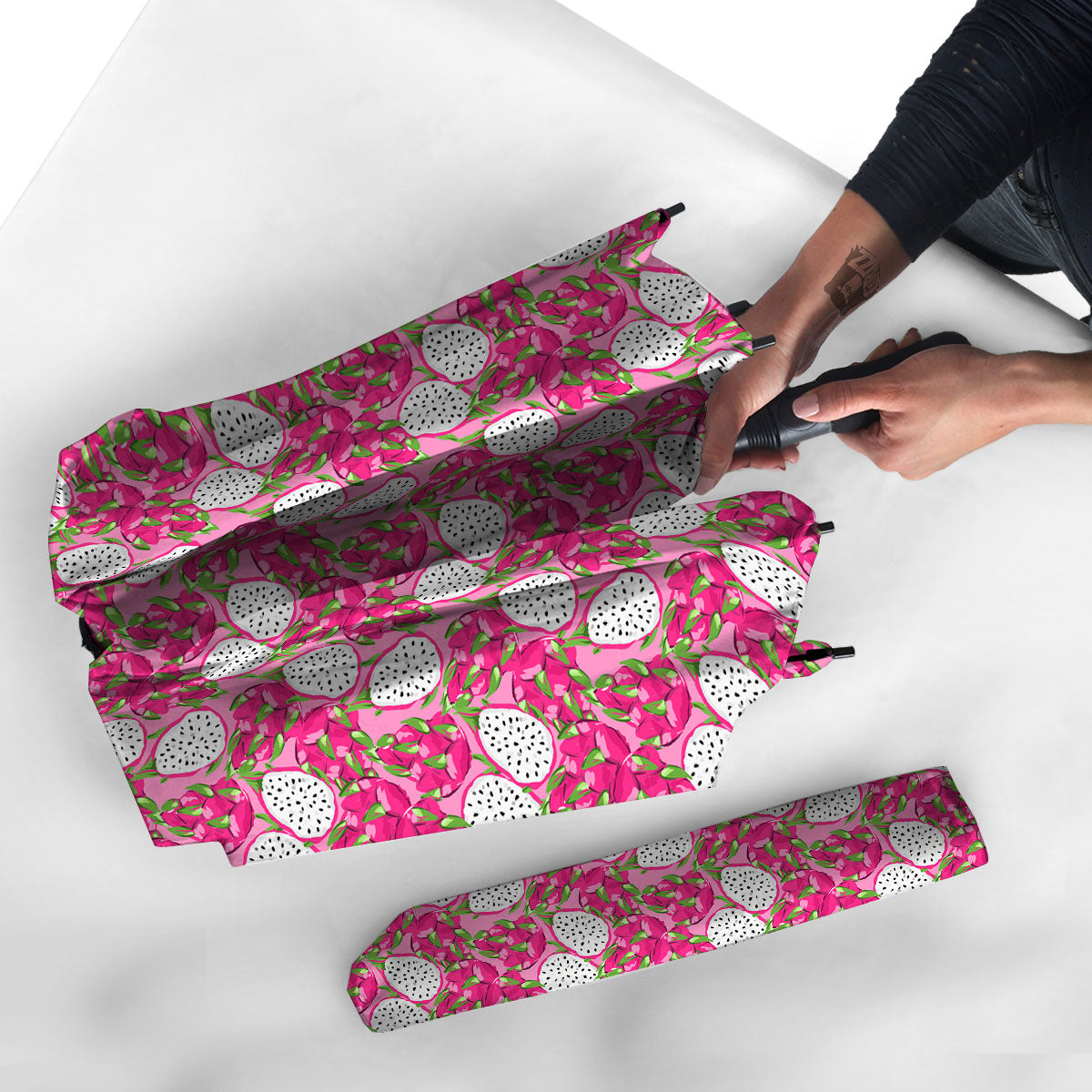 Dragon Fruit Print Pattern Umbrella-grizzshop