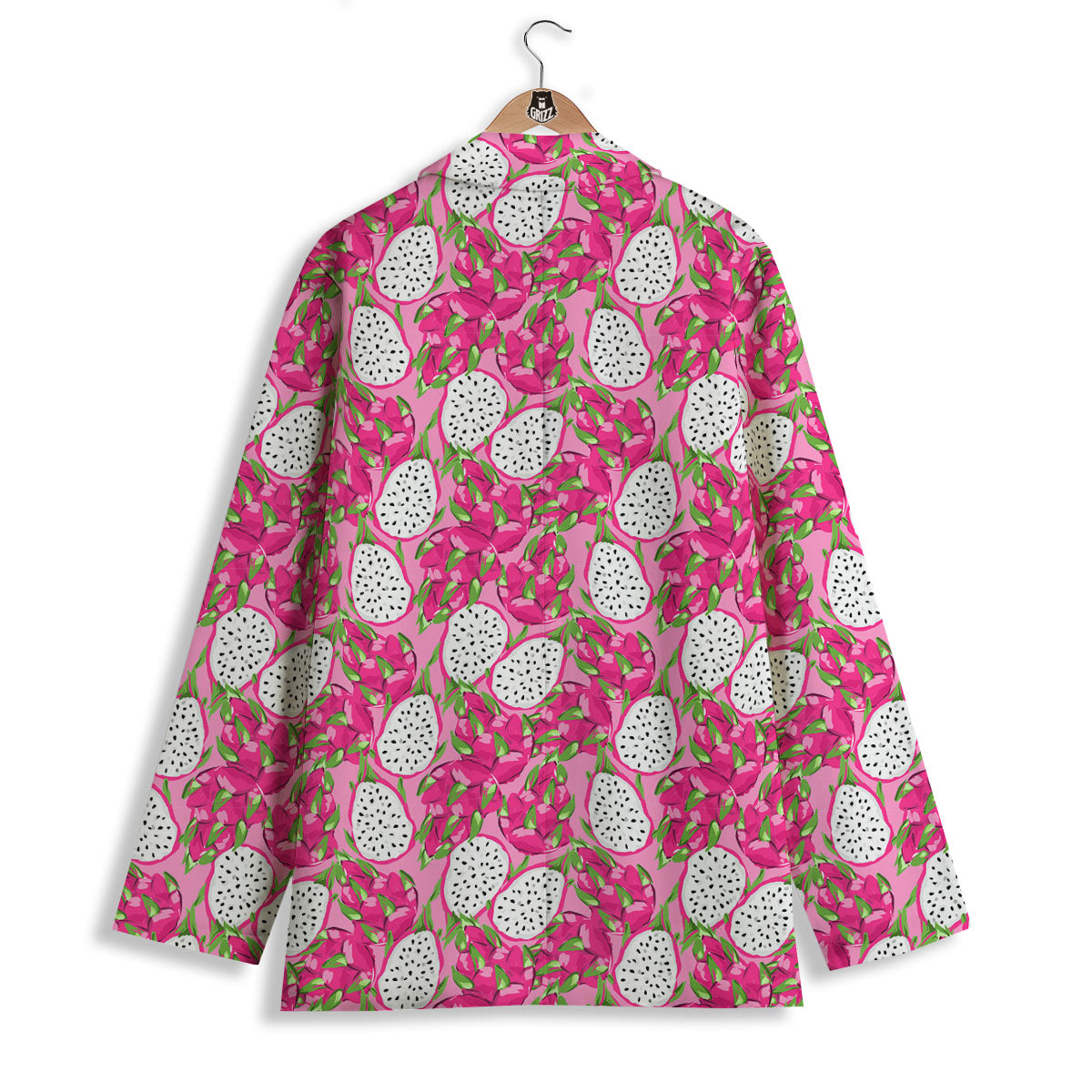Dragon Fruit Print Pattern Women's Blazer-grizzshop