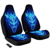 Dragon Head in Blue Flame Print Car Seat Covers-grizzshop