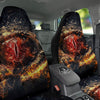 Dragon Red Eye Fire Print Car Seat Covers-grizzshop