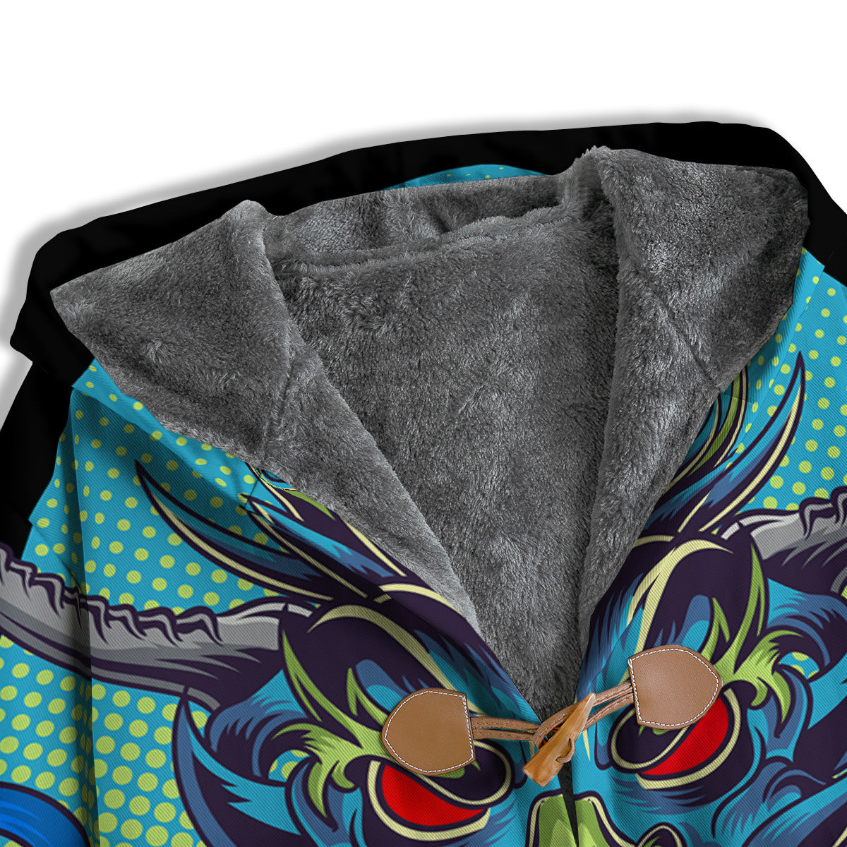 Dragon Tattoo Blue Japanese Print Men's Windbreaker Jacket-grizzshop