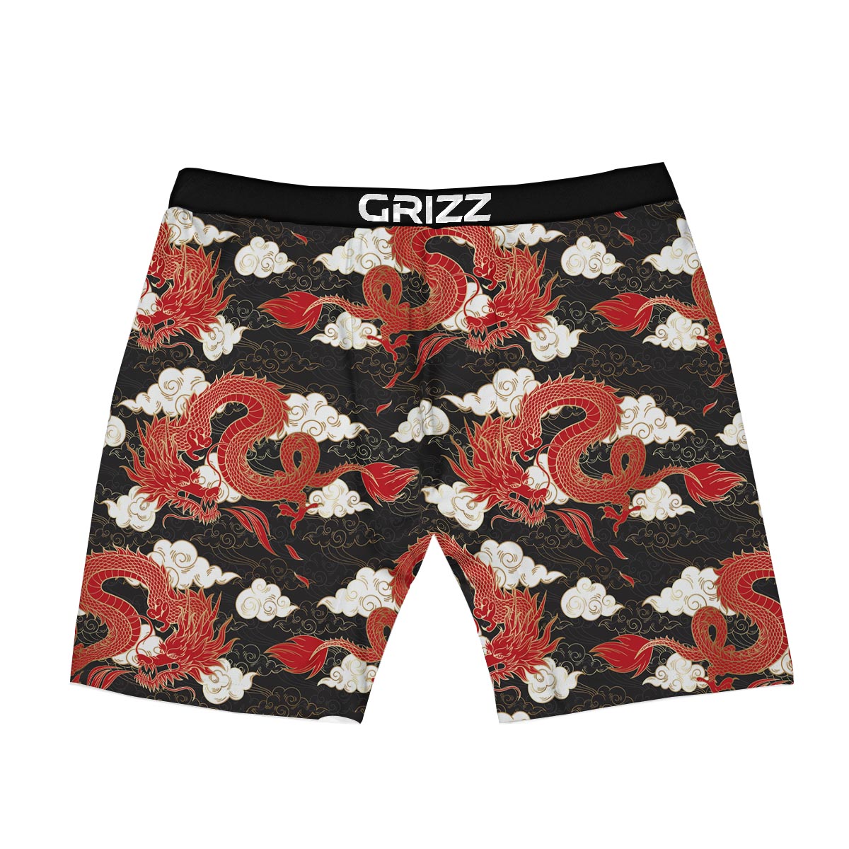 Dragon Traditional Chinese Print Pattern Boxer Briefs-grizzshop