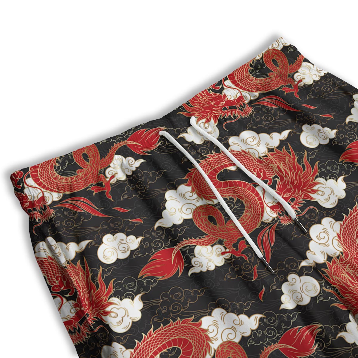 Dragon Traditional Chinese Print Pattern Men's Athletic Shorts