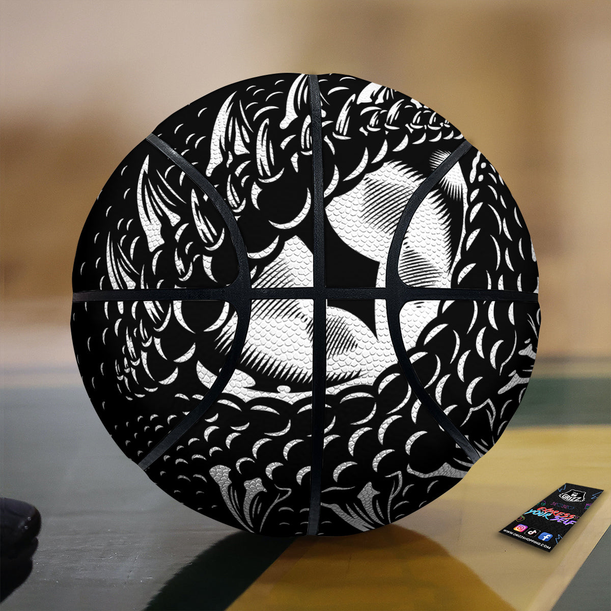 Dragon Eye Print Basketball