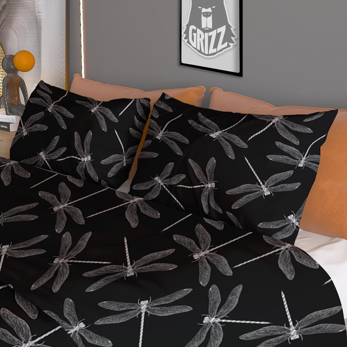 Denim Jeans X Cross Print Pattern Duvet Cover Bedding Set