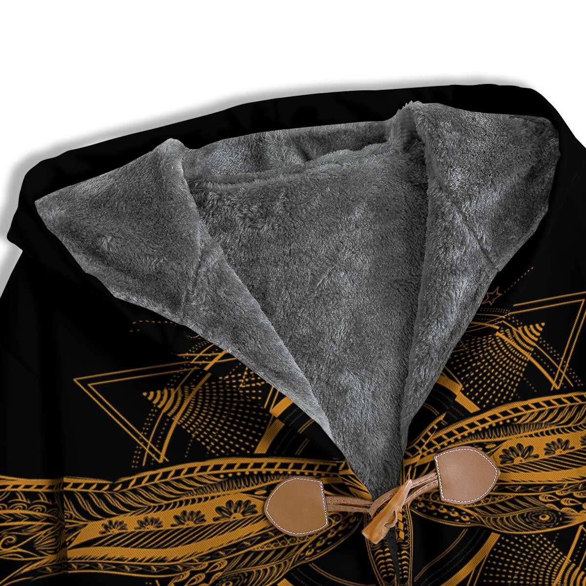 Dragonfly Boho Gold Print Men's Windbreaker Jacket-grizzshop