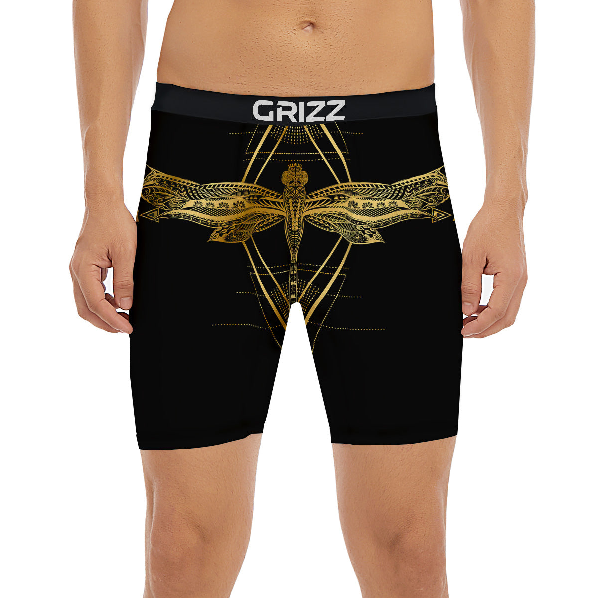 Dragonfly Boho Spiritual Print Boxer Briefs-grizzshop