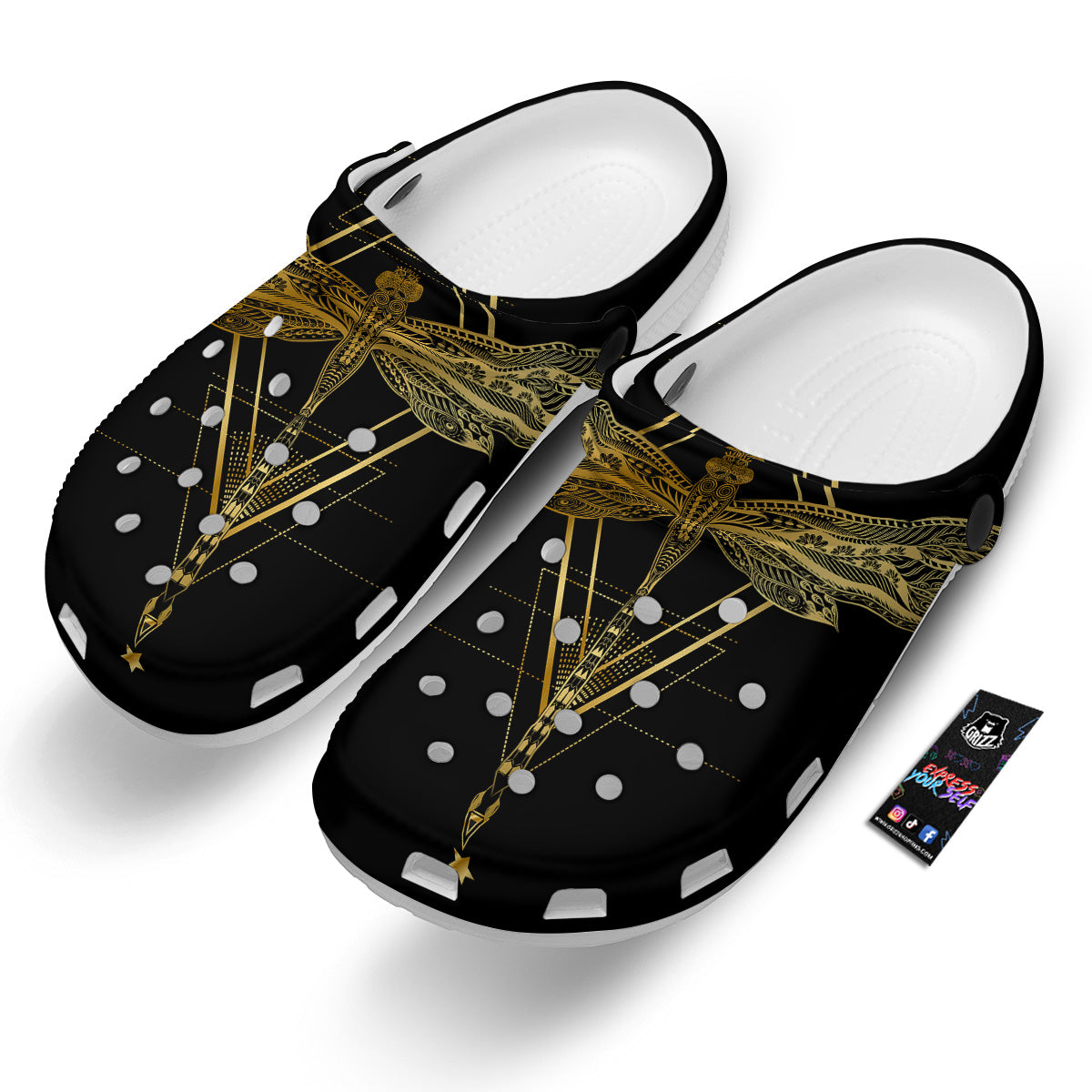 Dragonfly Boho Spiritual Print Clog-grizzshop