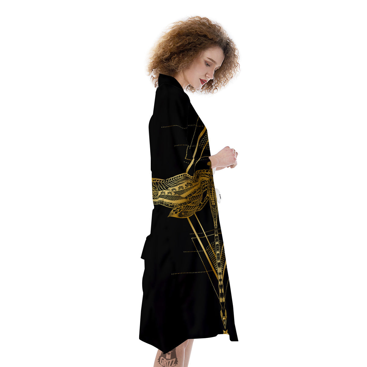 Dragonfly Boho Spiritual Print Kimono-grizzshop