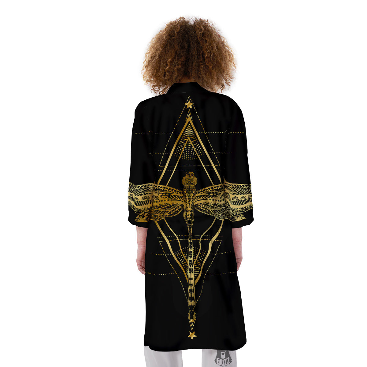 Dragonfly Boho Spiritual Print Kimono-grizzshop