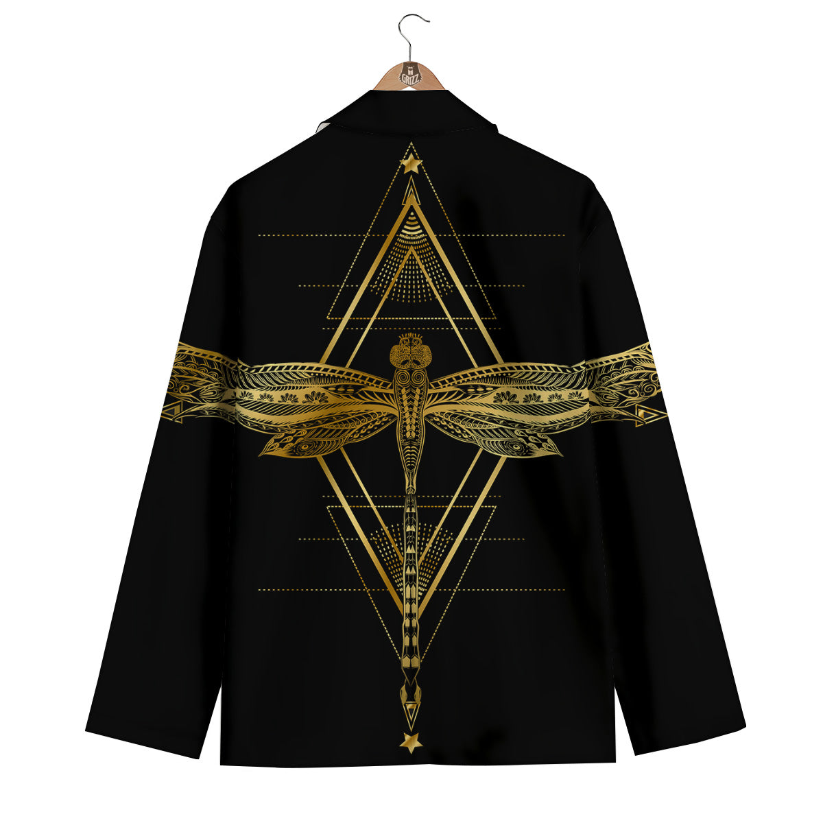 Dragonfly Boho Spiritual Print Men's Blazer-grizzshop