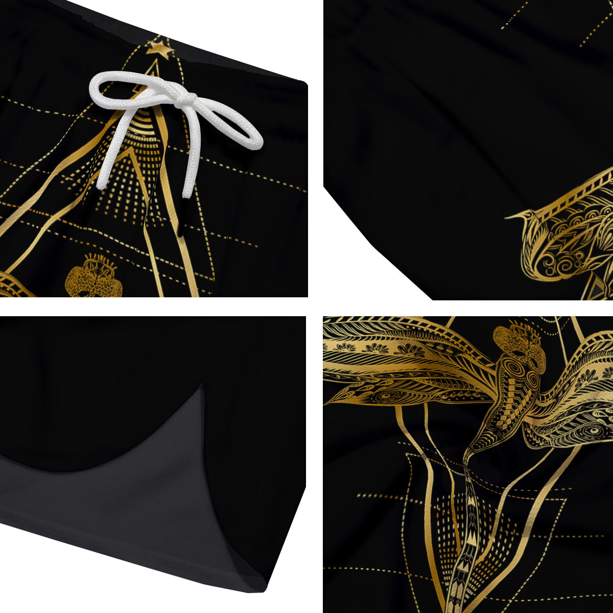 Dragonfly Boho Spiritual Print Men's Running Shorts-grizzshop