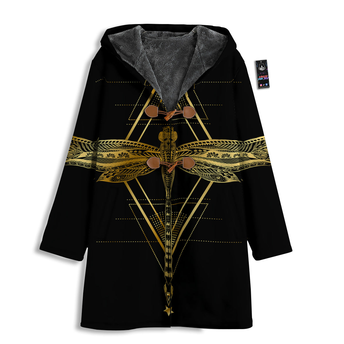 Dragonfly Boho Spiritual Print Men's Windbreaker Jacket-grizzshop