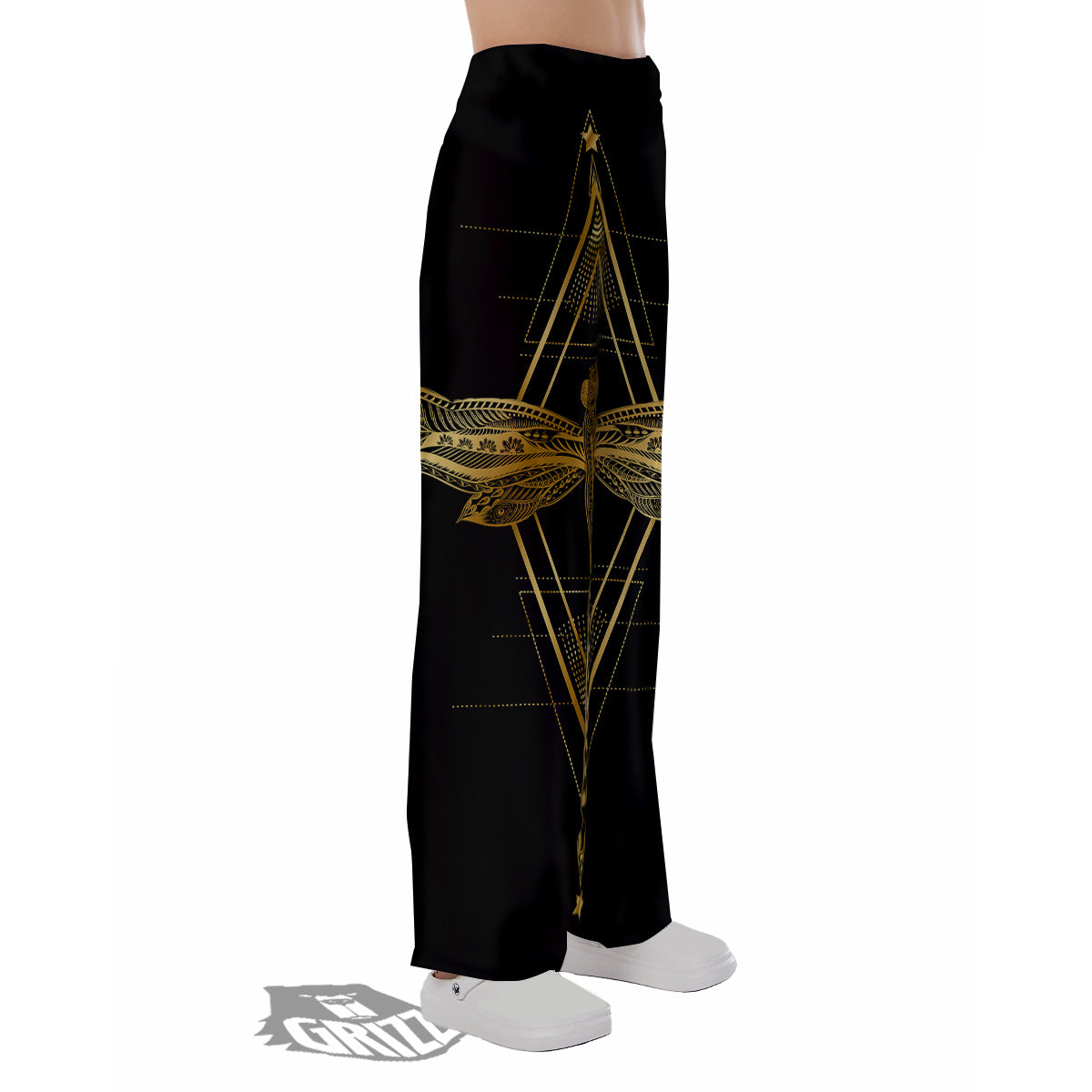 Dragonfly Boho Spiritual Print Pajama Pants-grizzshop