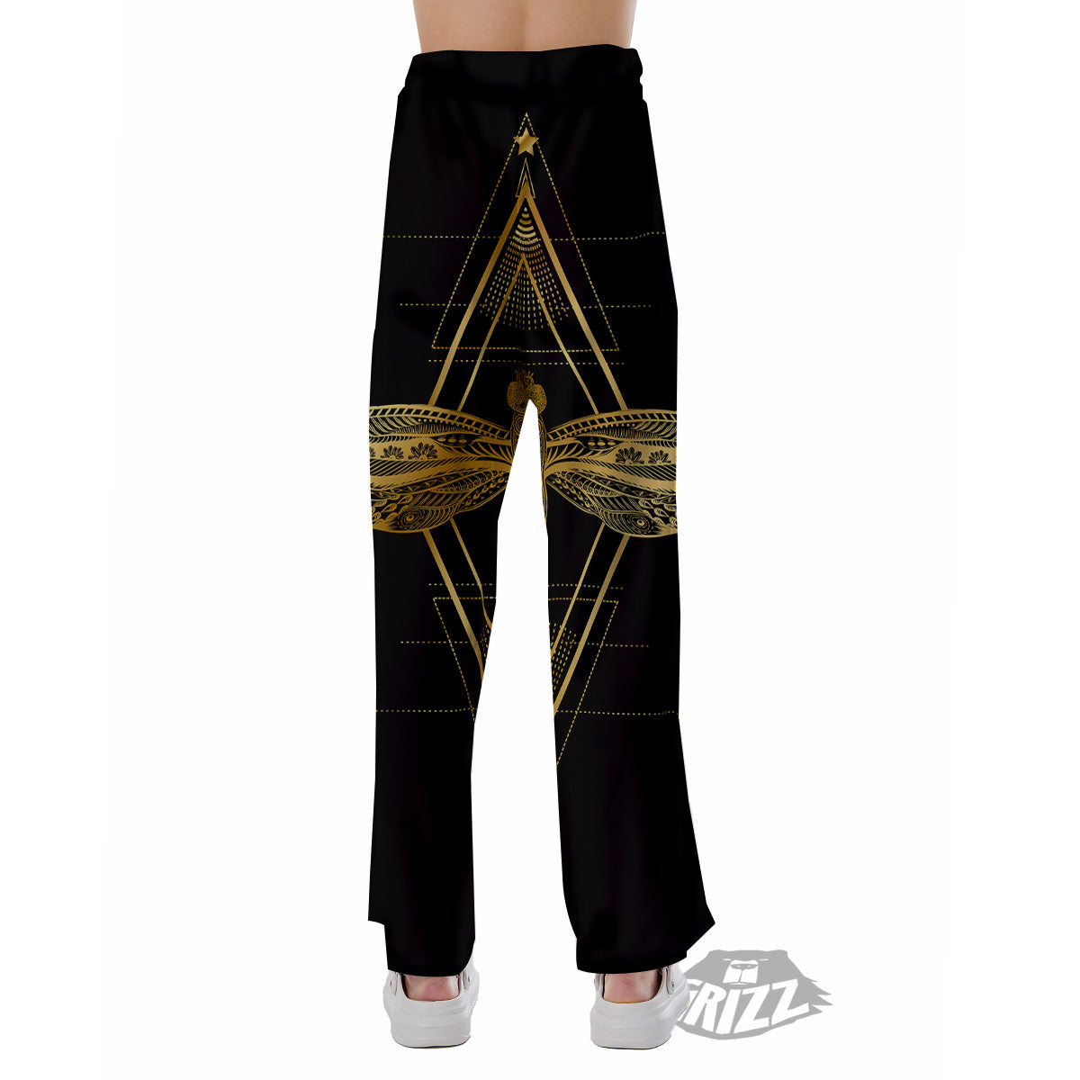 Dragonfly Boho Spiritual Print Pajama Pants-grizzshop