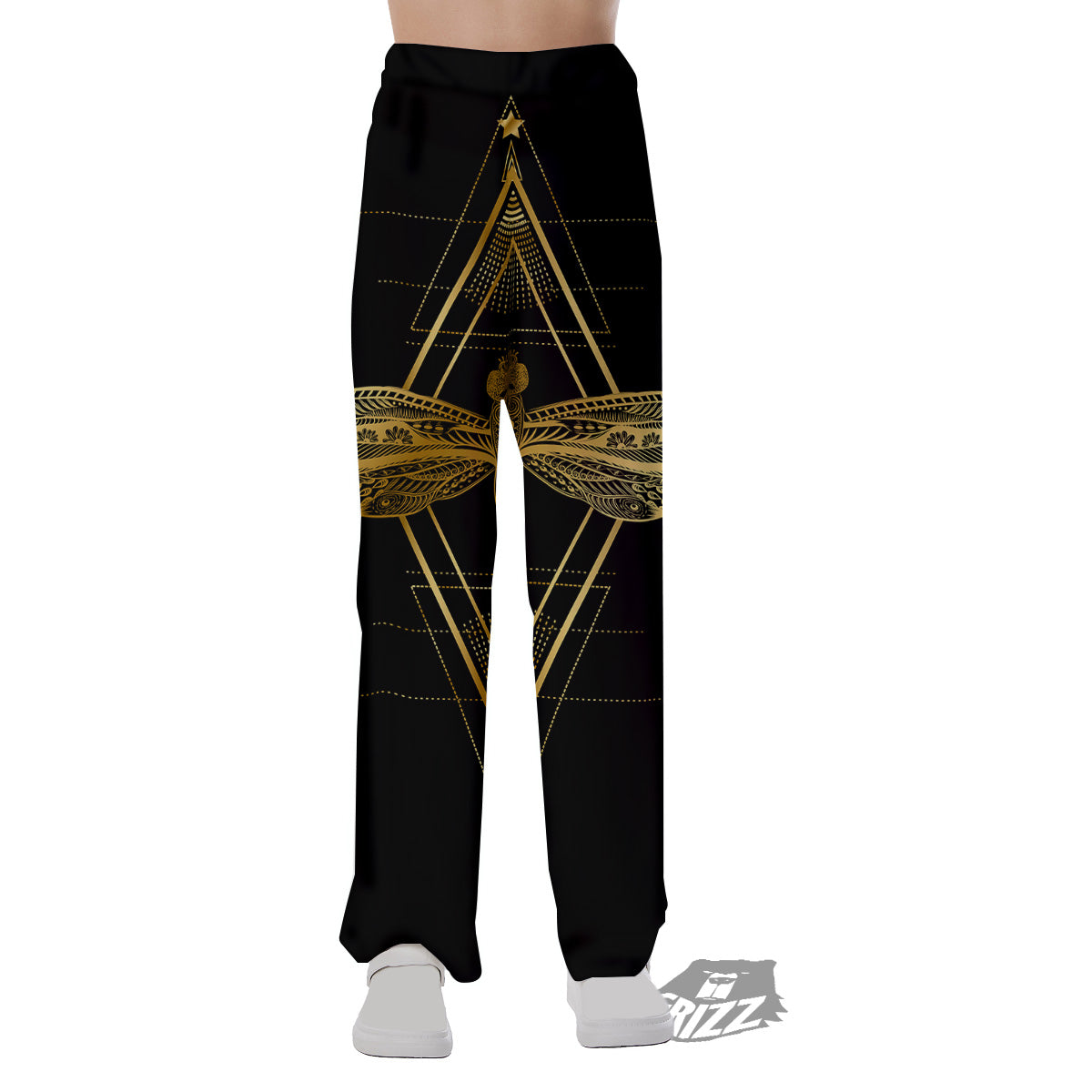 Dragonfly Boho Spiritual Print Pajama Pants-grizzshop