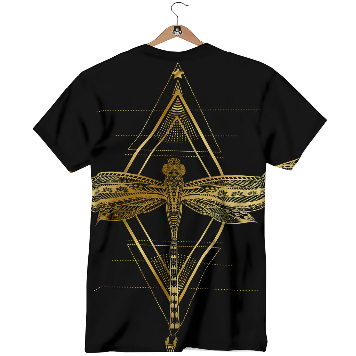 Dragonfly Boho Spiritual Print T-Shirt-grizzshop