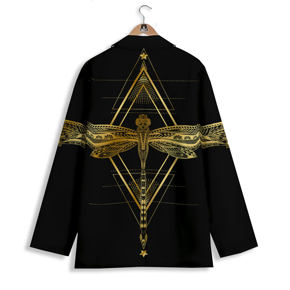 Dragonfly Boho Spiritual Print Women's Blazer-grizzshop