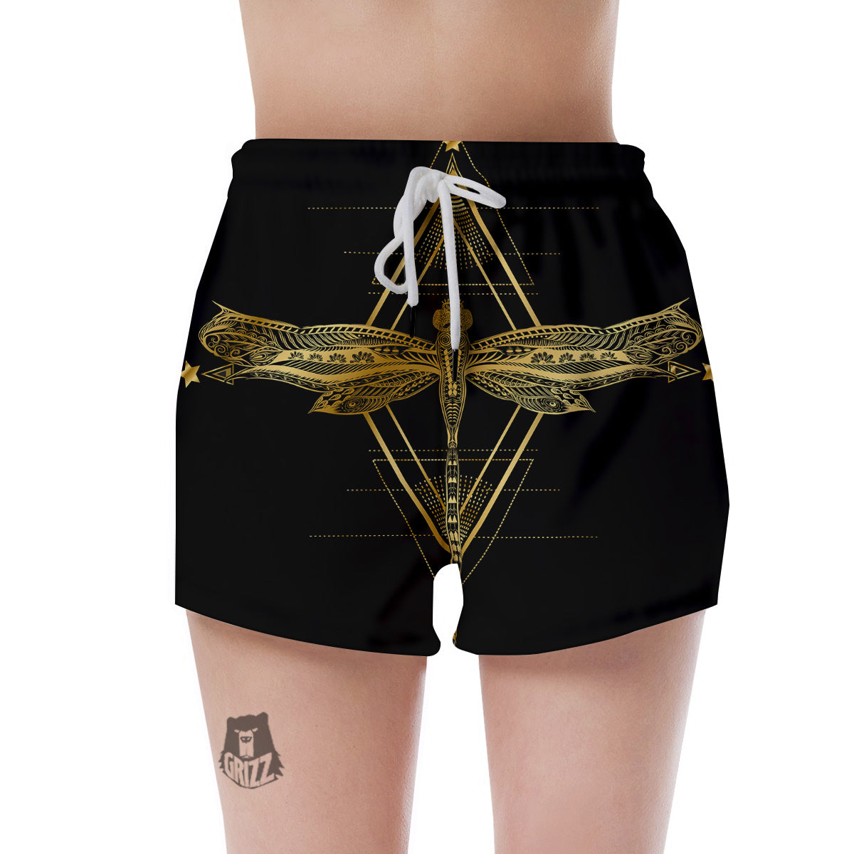 Dragonfly Boho Spiritual Print Women's Shorts-grizzshop
