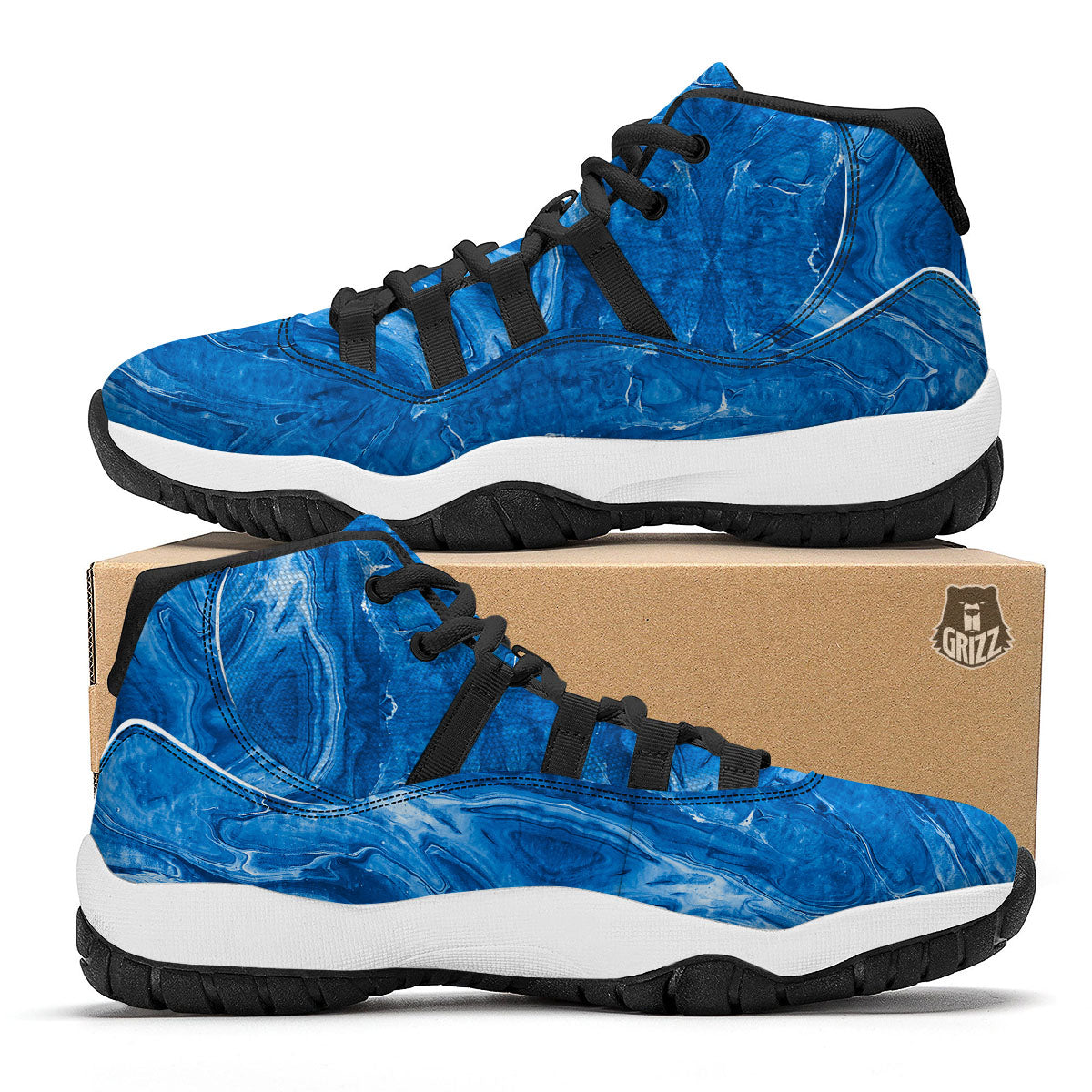 Dragonfly Green Print Pattern Black Bball Shoes-grizzshop