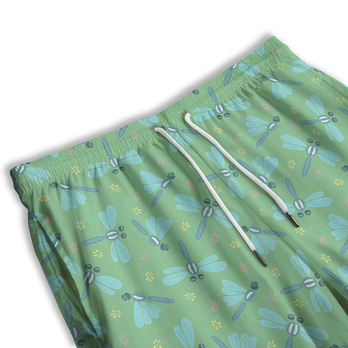 Electrocardiogram Heartbeat Print Men's Athletic Shorts