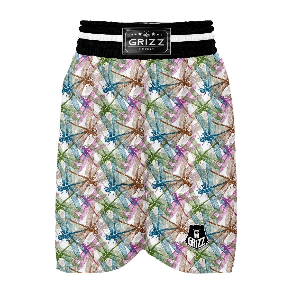 Dragonfly Pattern Boxing Shorts-grizzshop