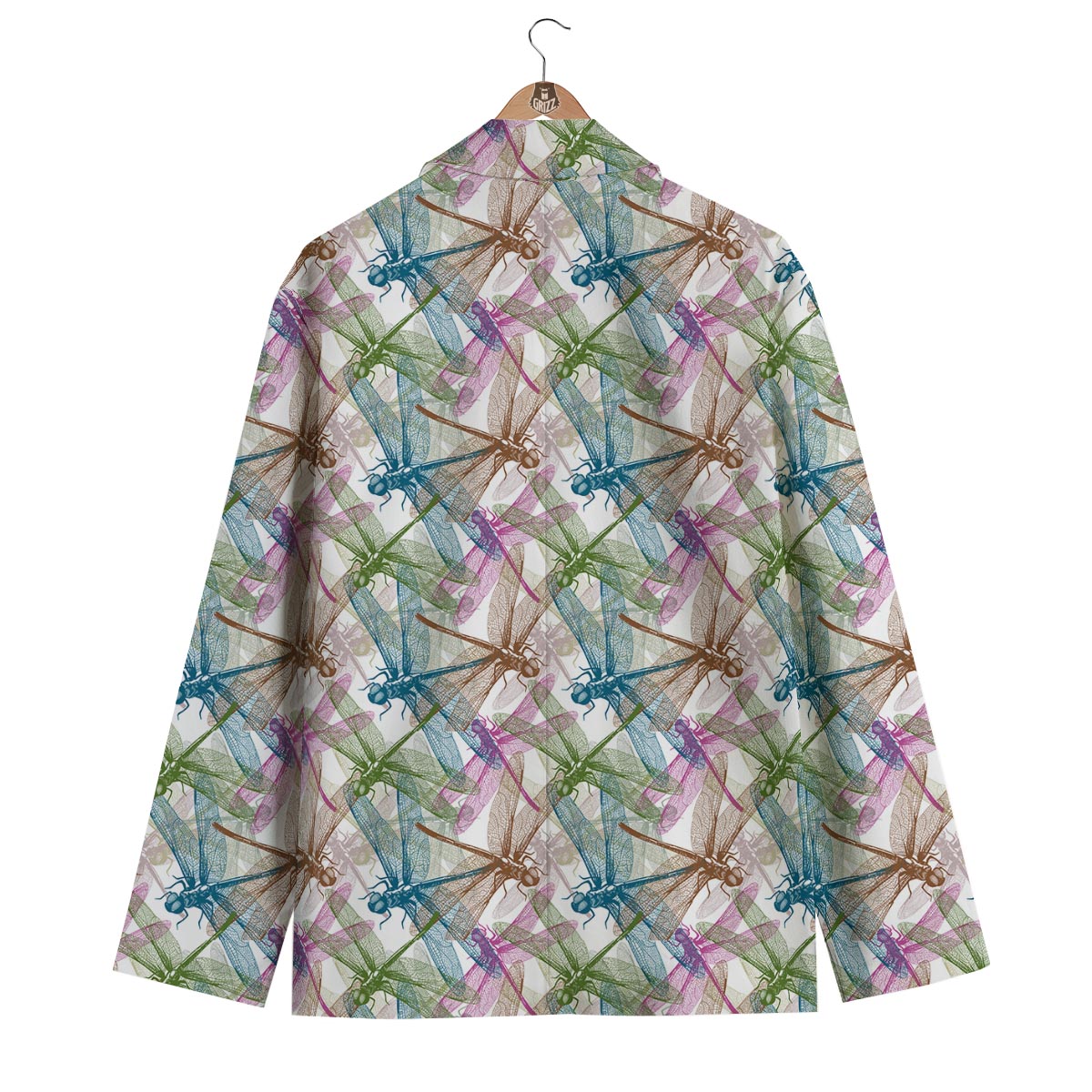 Dragonfly Pattern Men's Blazer-grizzshop