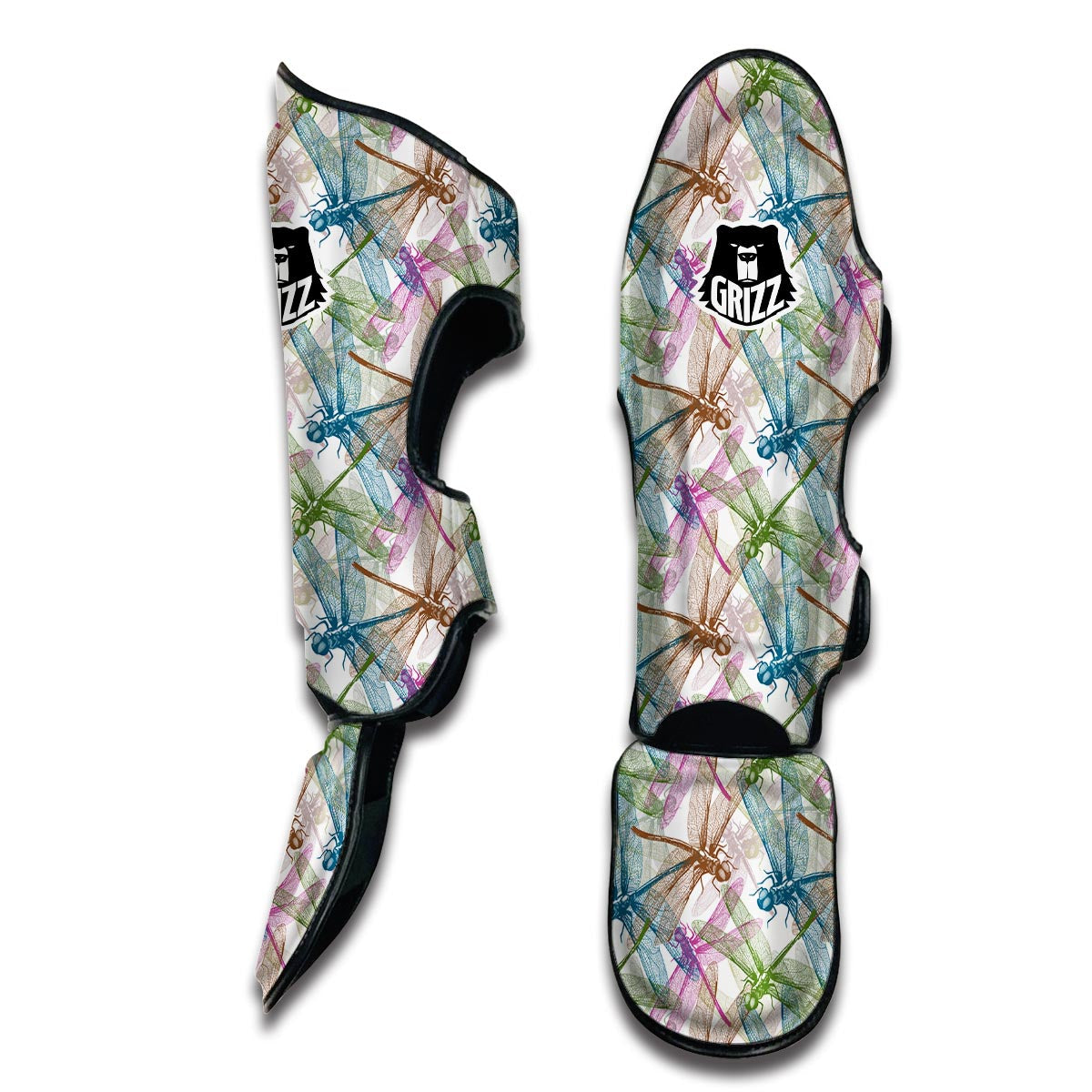 Dragonfly Pattern Muay Thai Shin Guards-grizzshop