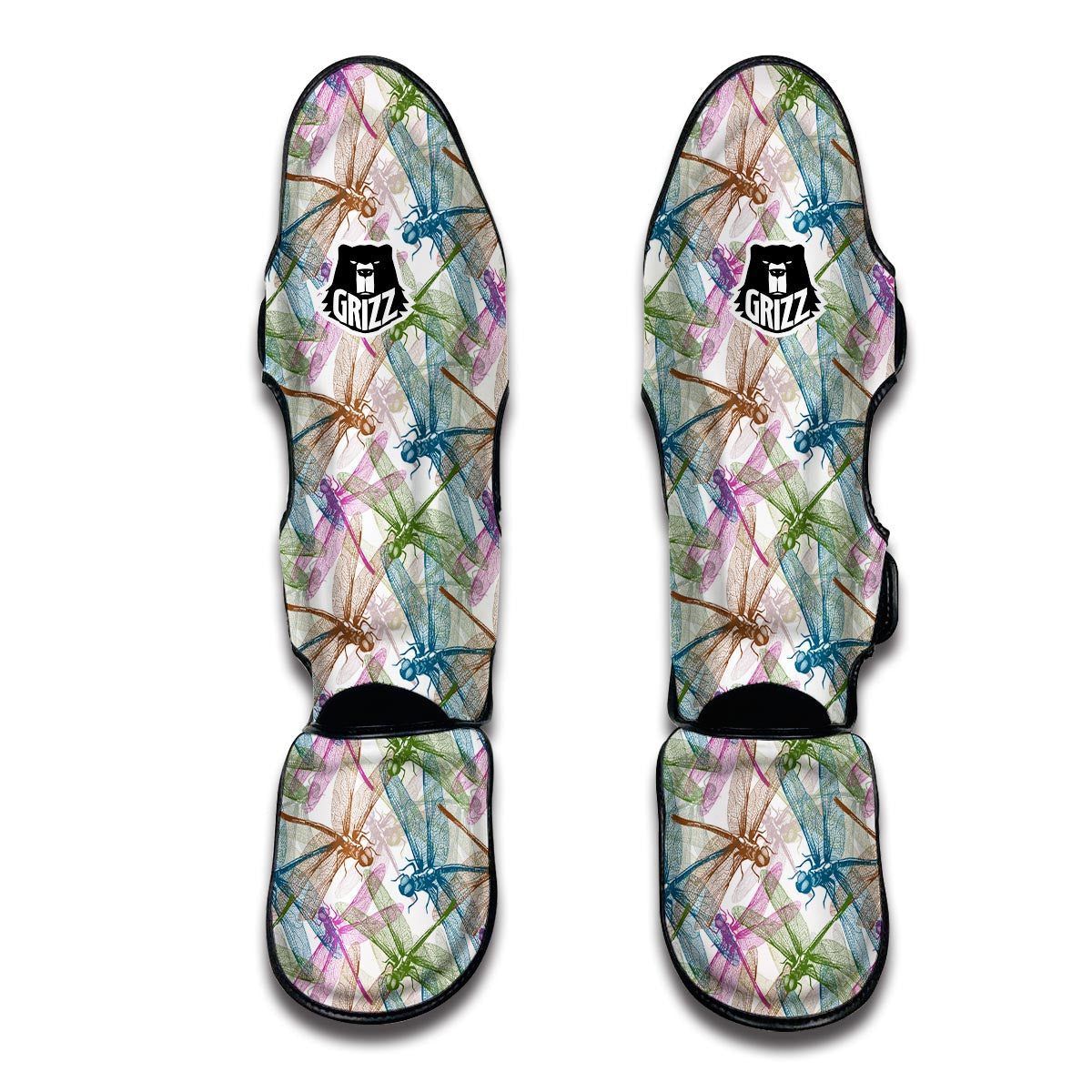 Dragonfly Pattern Muay Thai Shin Guards-grizzshop